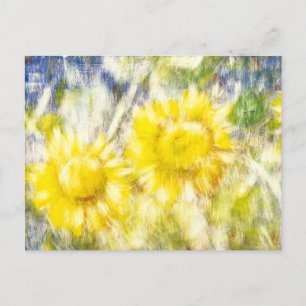Happy Sunflowers Postcard
