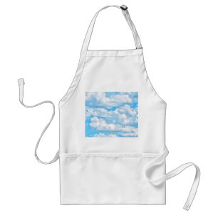 Happy Sunny Clouds Background Scenery Adult Apron