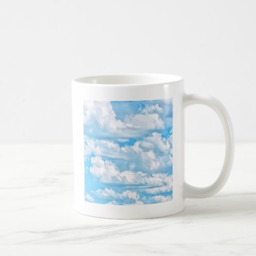 Happy Sunny Clouds Background Scenery Coffee Mug