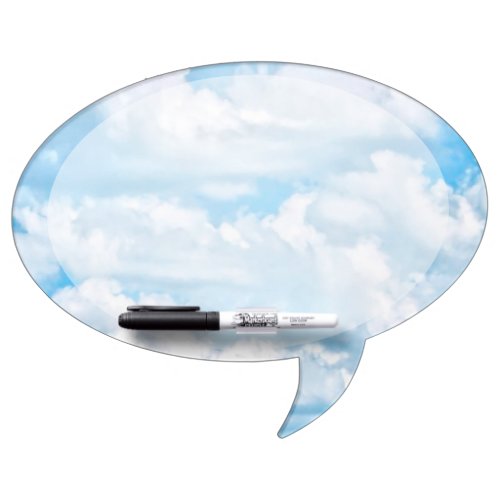 Happy Sunny Clouds Background Scenery Dry_Erase Board