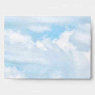 Happy Sunny Clouds Light Blue Sky Background Envelope