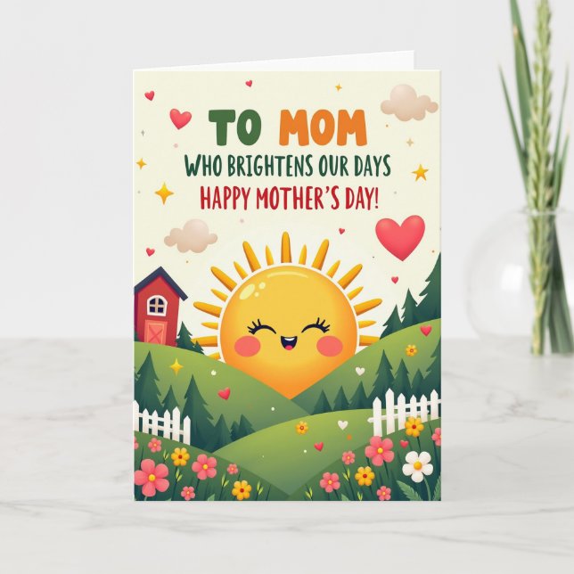 Happy Sunny Day Card (Front)
