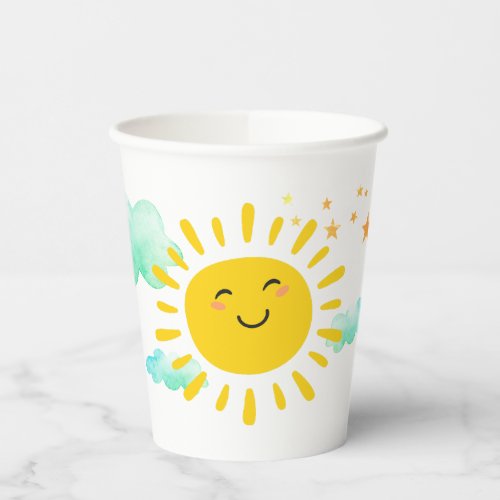 Happy Sunshine Birthday Party Paper Cups