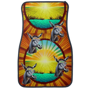 Happy Sunshine Donkey Car Floor Mat