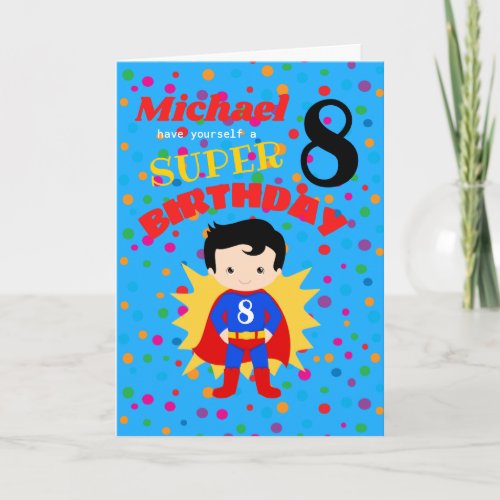 Happy Super Birthday _ Boy Card