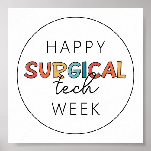 Happy Surgical Tech Week Poster