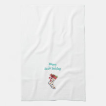 Happy Sushi Holiday Kitchen Towels