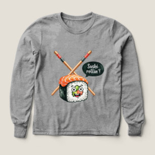  Happy Sushi Roll by Natasha Us   Tri-Blend Shirts