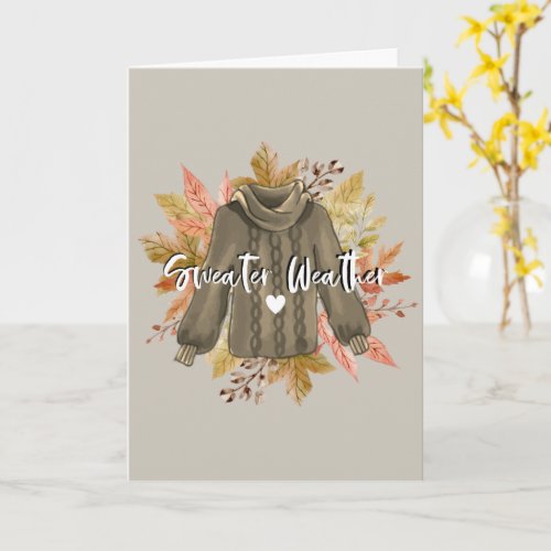Happy Sweater Weather Card