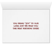 HAPPY SWEET16 TO APPLE OF OUR EYE (Inside Horizontal (Bottom))