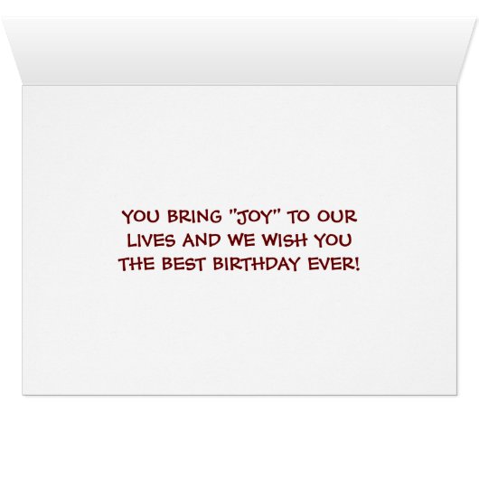 HAPPY SWEET16 TO APPLE OF OUR EYE (Inside Horizontal (Bottom))