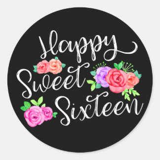 Happy Sweet 16 Stickers | Zazzle