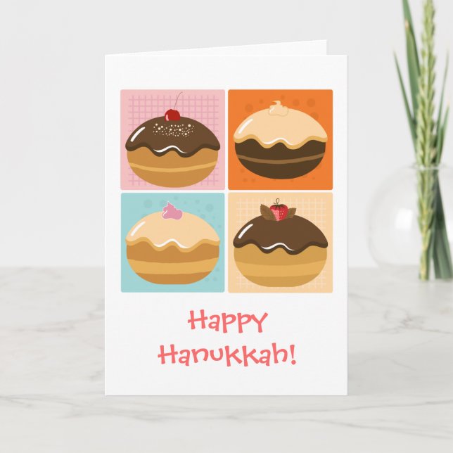 Happy Sweet Hanukkah Holiday Card (Front)