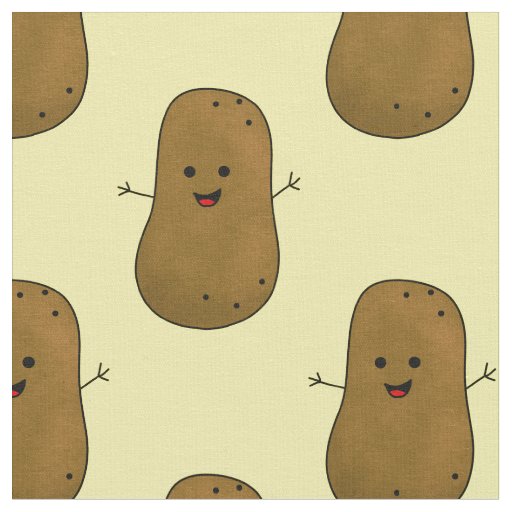 Happy Sweet Potato Fabric