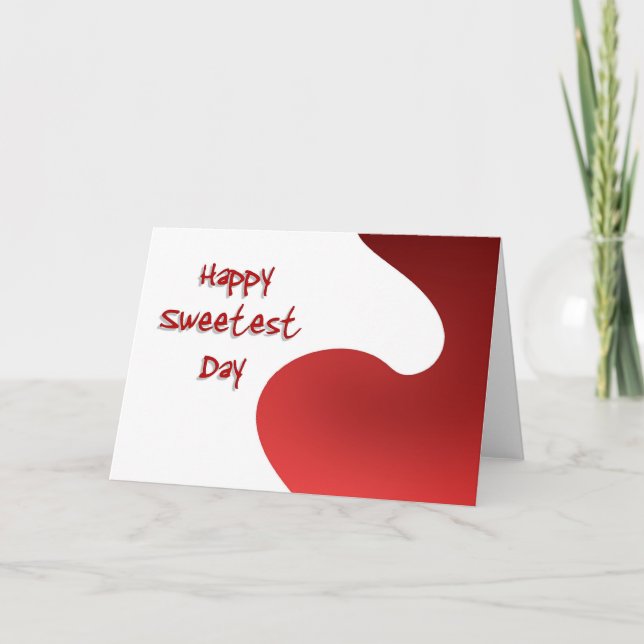 Happy Sweetest Day Card (Front)
