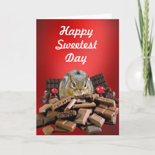 Happy Sweetest Day Chipmunk Card