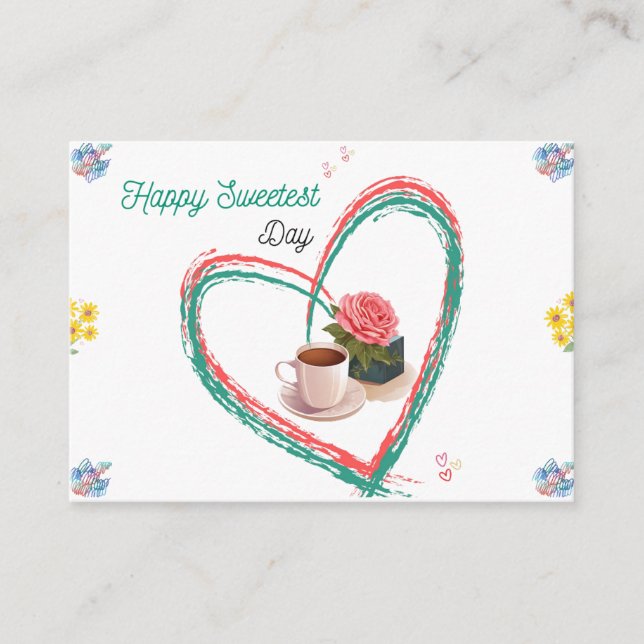 Happy Sweetest Day Enclosure Card (Front)