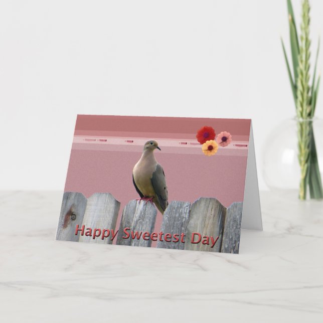 Happy Sweetest Day Love Dove Card (Front)