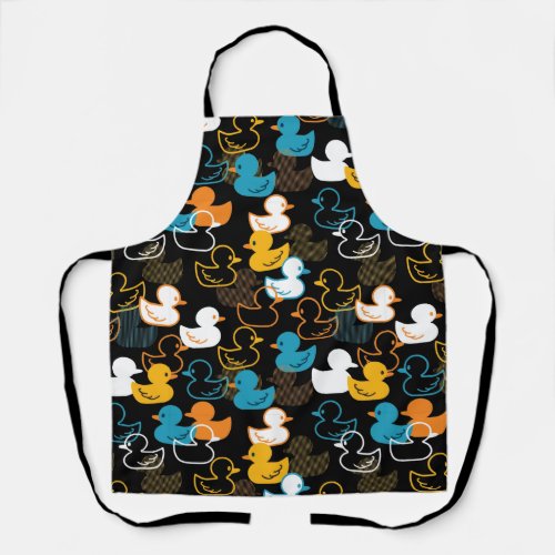 Happy Swimming a Paddling of Ducks Pattern Apron