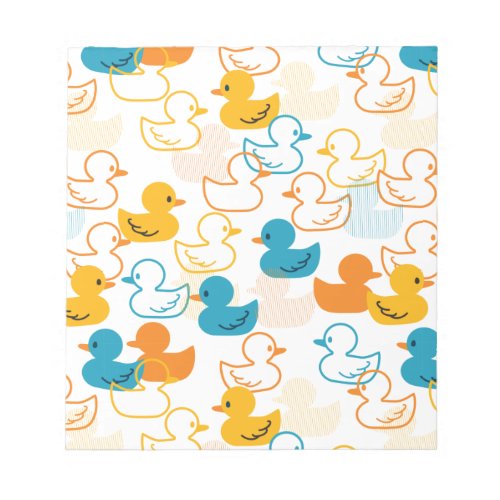 Happy Swimming a Paddling of Ducks Pattern II Notepad