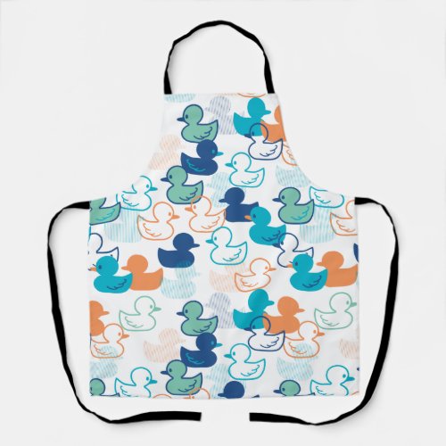 Happy Swimming a Paddling of Ducks Pattern III Apron