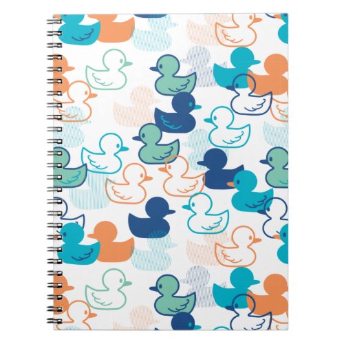 Happy Swimming a Paddling of Ducks Pattern III Notebook