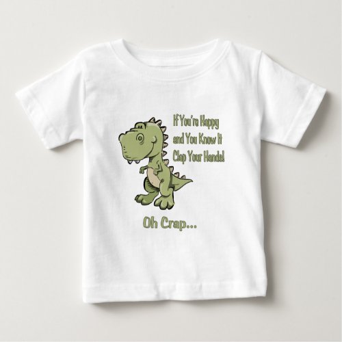 Happy T_Rex Baby T_Shirt