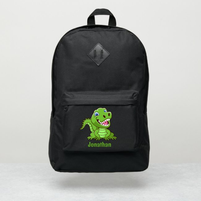 Happy T-Rex Dinosaur Design Backpack