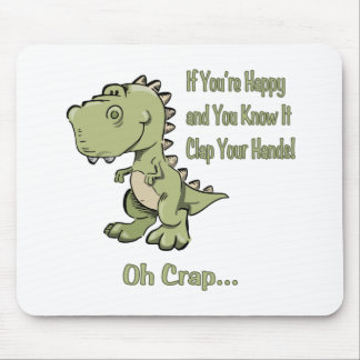 Happy T-Rex Mouse Pad