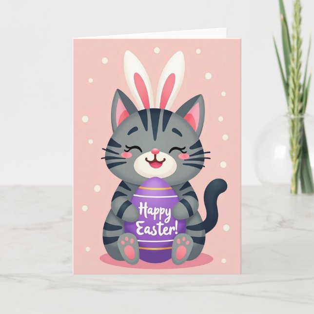 Happy Tabby Celebration Card (Front)