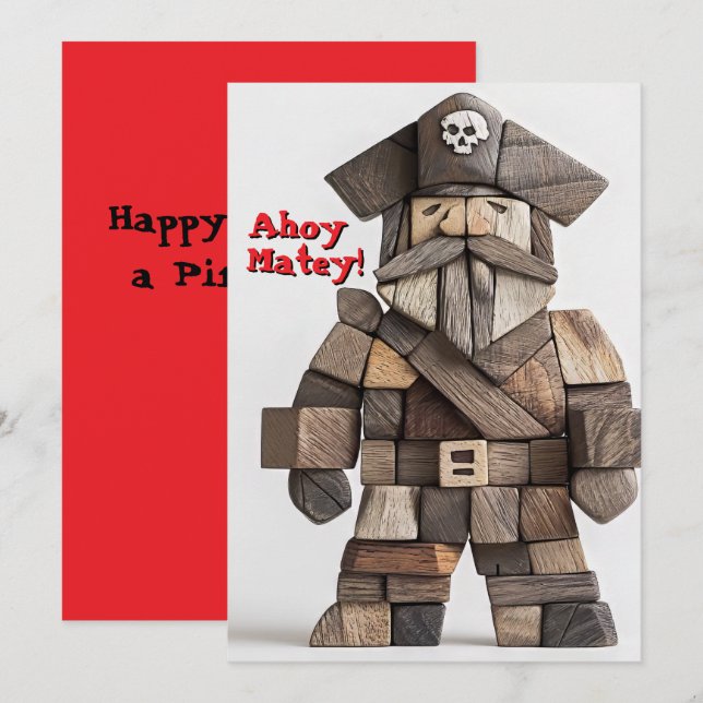 Happy Talk Like a Pirate Day Card (Front/Back)