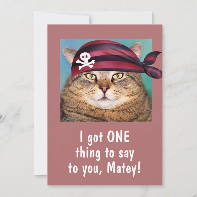 Happy Talk Like A Pirate Day Cat (Front)