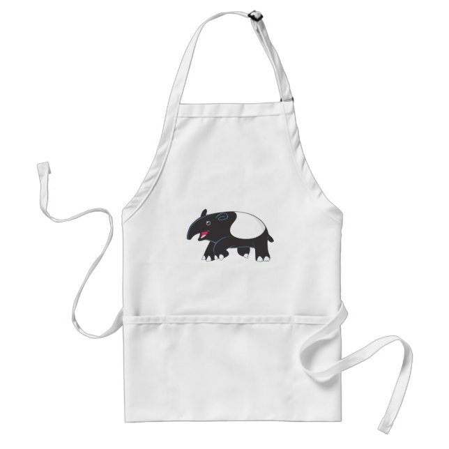 Happy Tapir Adult Apron (Front)
