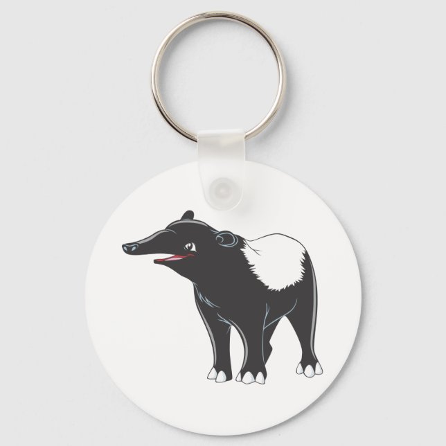 Happy Tapir Keychain (Front)