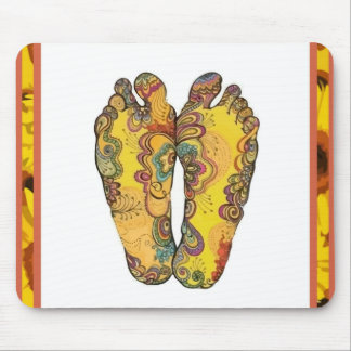 Happy Tappin' Hippy Feet Mousepad
