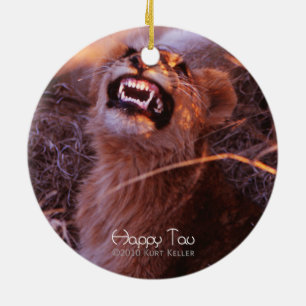 Happy Tau Ceramic Ornament