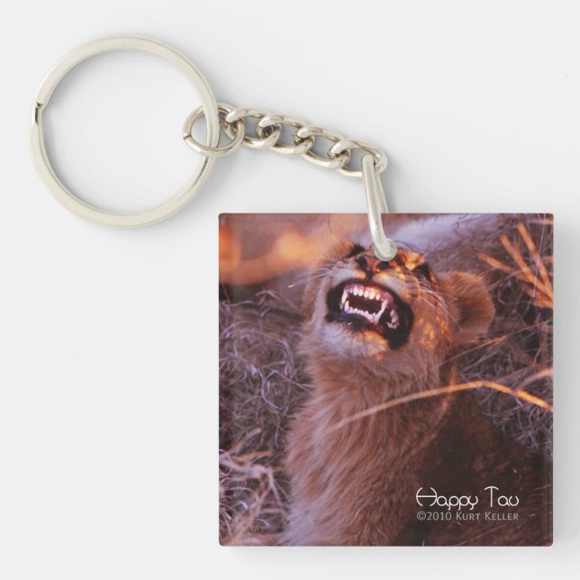 Happy Tau Keychain (Front)