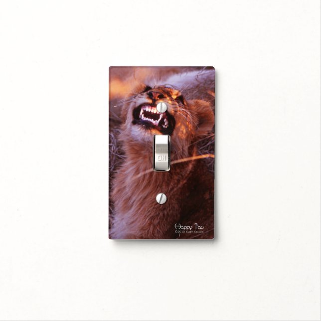 Happy Tau Light Switch Cover (In Situ)