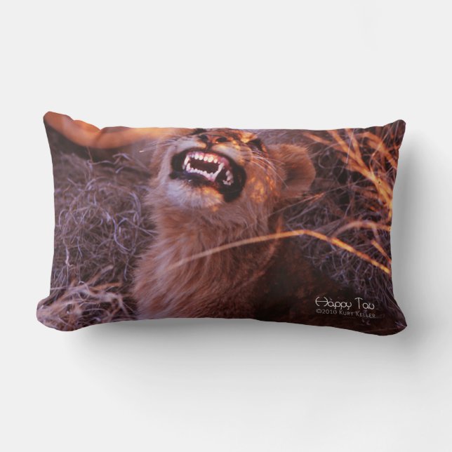 Happy Tau Lumbar Pillow (Front)