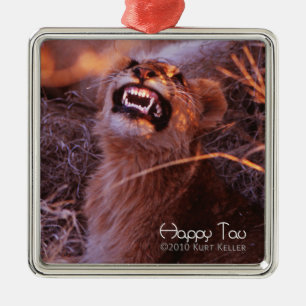 Happy Tau Metal Ornament
