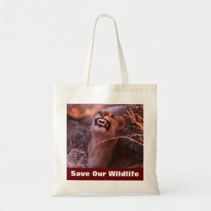Happy Tau Save Our Wildlife Tote Bag
