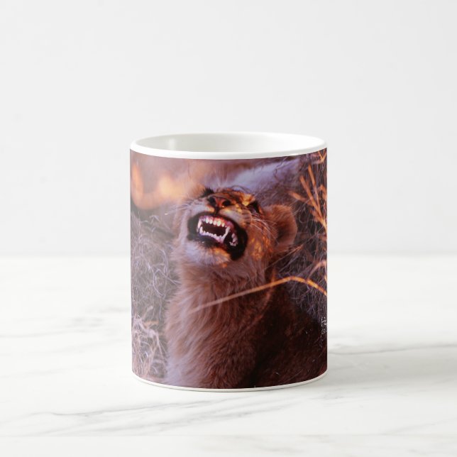 Happy Tau, Smiling Lion Cub Coffee Mug (Center)