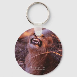 Happy Tau, Smiling Lion Cub Keychain
