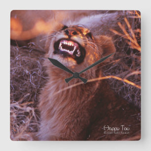 Happy Tau Square Wall Clock