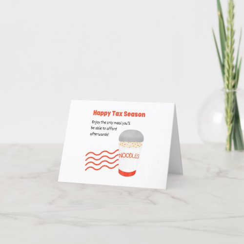 Happy Tax Season Thank You Card