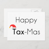Happy TaxMas Holiday Postcard (Front/Back)