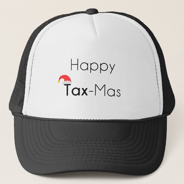 Happy TaxMas Trucker Hat (Front)