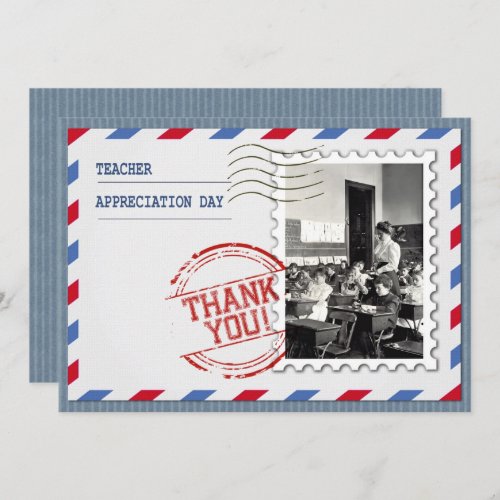 Happy Teacher Appreciation Day Custom Flat Card
