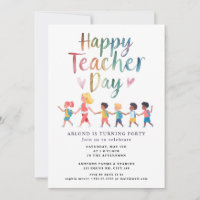 happy teacher day Birthday Invitation