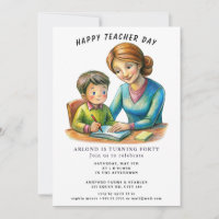happy teacher day Birthday Invitation